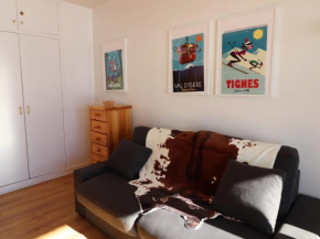 Grand studio skis aux pieds avec balcon à Tignes - FR-1-502-380